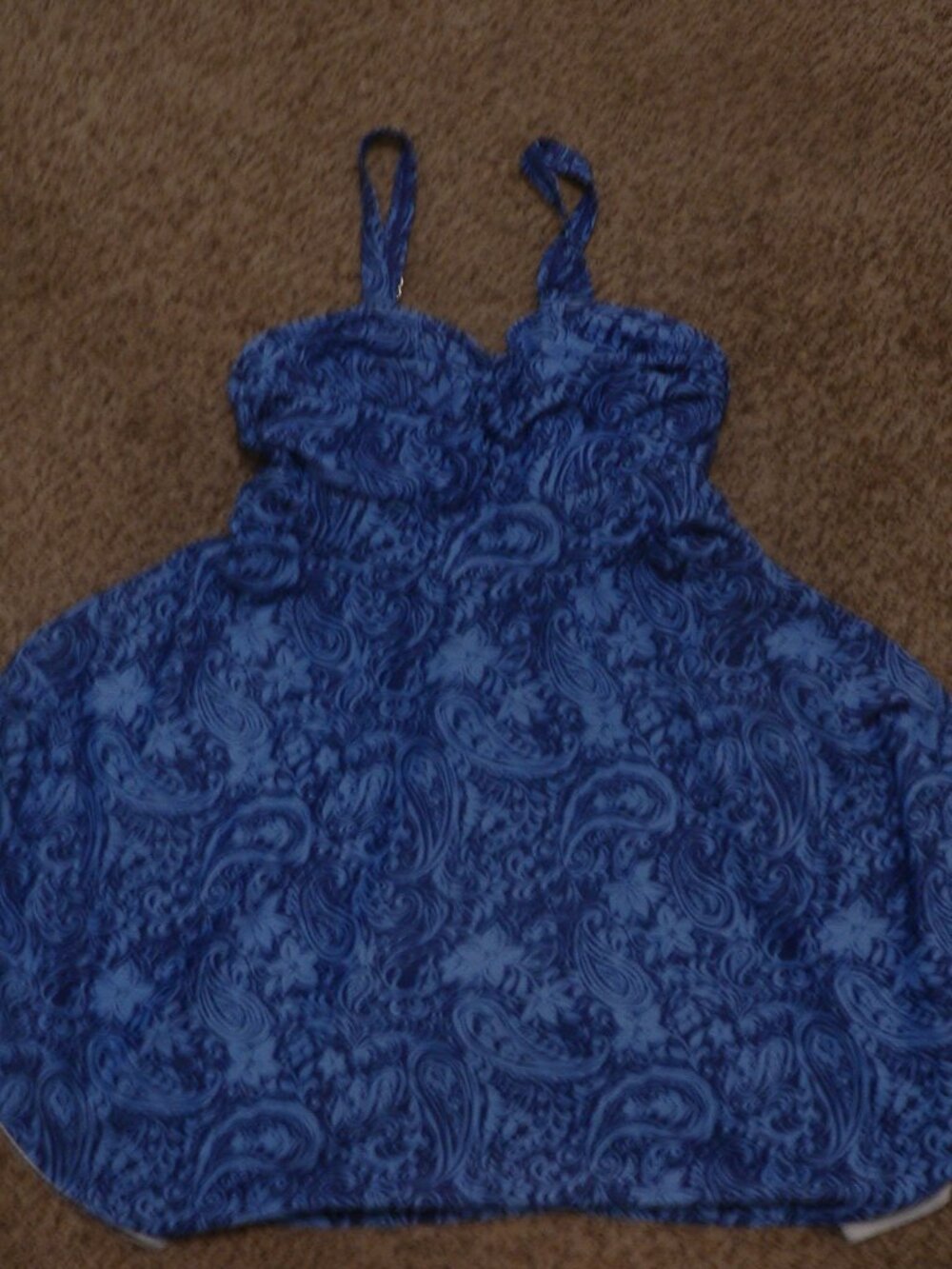 BloomChic Blue Paisley Swim Dress Swimsuit One Piece